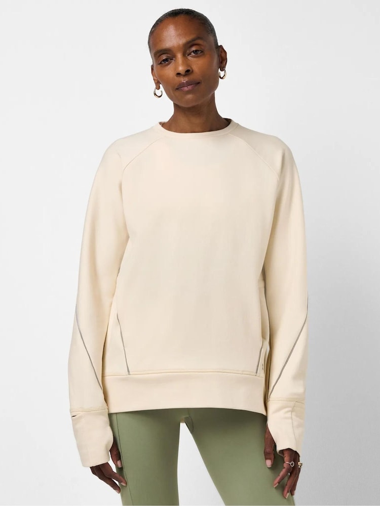 Sweaty Betty Brown Tempo Train Adjustable Crew Neck Sweatshirt - Image 1 of 6 Sweaty Betty Brown Tempo Train Adjustable Crew Neck Sweatshirt - Image 1 of 6