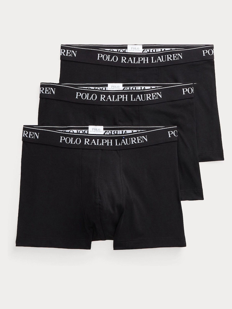 Polo Ralph Lauren Black Stretch Cotton Boxers 3 Pack - Image 1 of 5