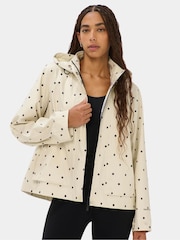 Sweaty Betty Cream Motion Waterproof Cropped Parka - Image 2 of 6