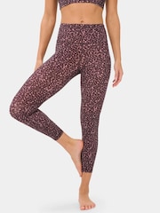 Sweaty Betty Brown Dot Print 7/8 Length Ultimate Studio Leggings - Image 1 of 6