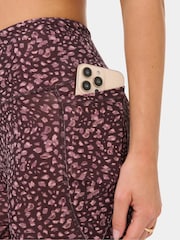Sweaty Betty Brown Dot Print 7/8 Length Ultimate Studio Leggings - Image 6 of 6