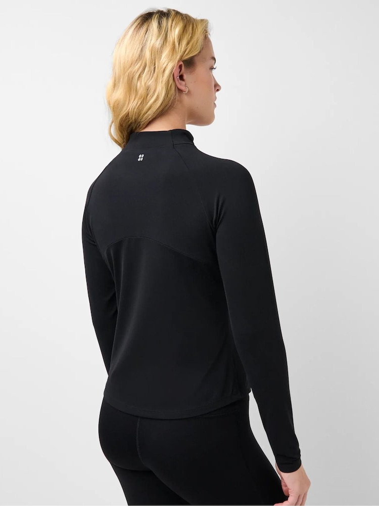 Sweaty Betty Black Ultimate Studio Zip Up Hoodie - Image 2 of 6