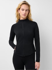 Sweaty Betty Black Ultimate Studio Zip Up Hoodie - Image 4 of 6