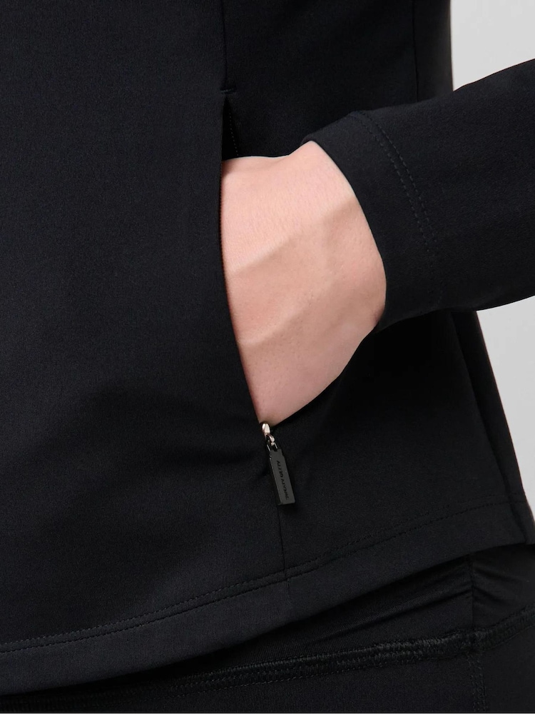 Sweaty Betty Black Ultimate Studio Zip Up Hoodie - Image 6 of 6