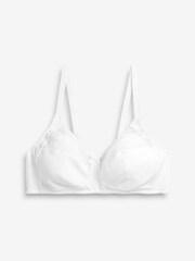 White Total Support Full Cup Non Wire Cotton Ultimate Comfort Bra B-H - Image 5 of 5