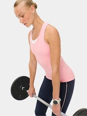 Deco Pink - Débardeur d’entraînement sans coutures Betty Athlete en sueur - Image 1 de 6