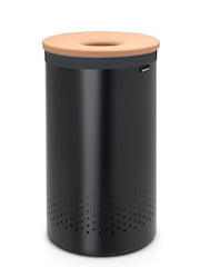 Brabantia Matt Black 60L Cork Lid Laundry Bin - Image 1 of 6