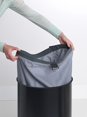 Brabantia Matt Black 60L Cork Lid Laundry Bin - Image 4 of 6