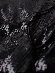 Superdry Black Sequin Cami Vest Top - Image 6 of 6