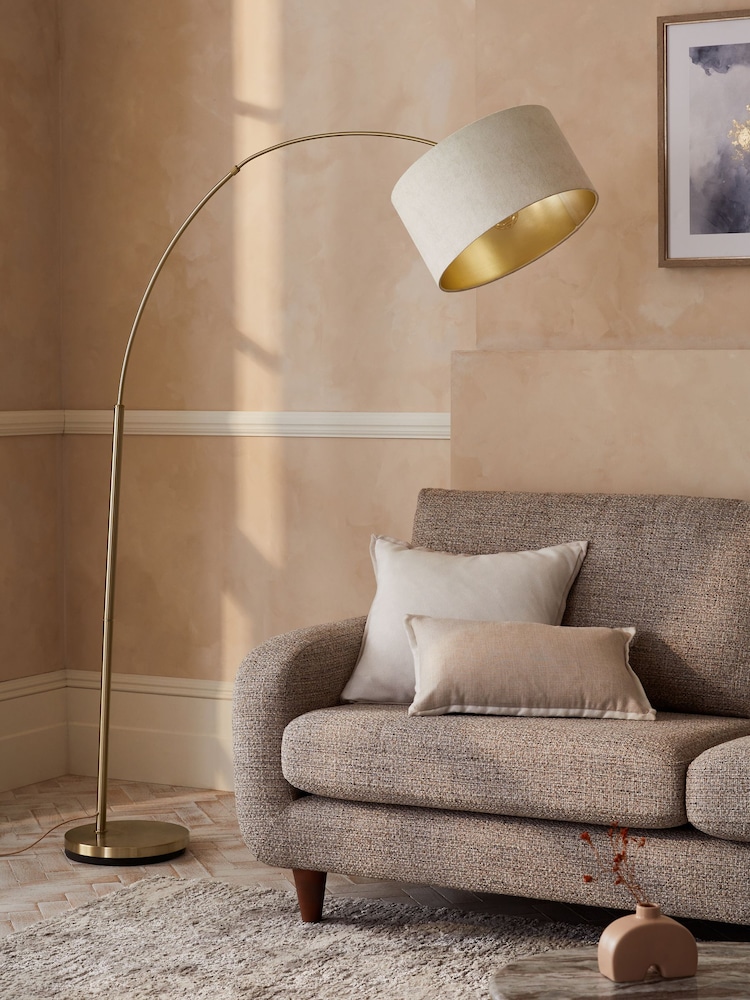 Brass Arc Floor Lamp - Image 2 of 5