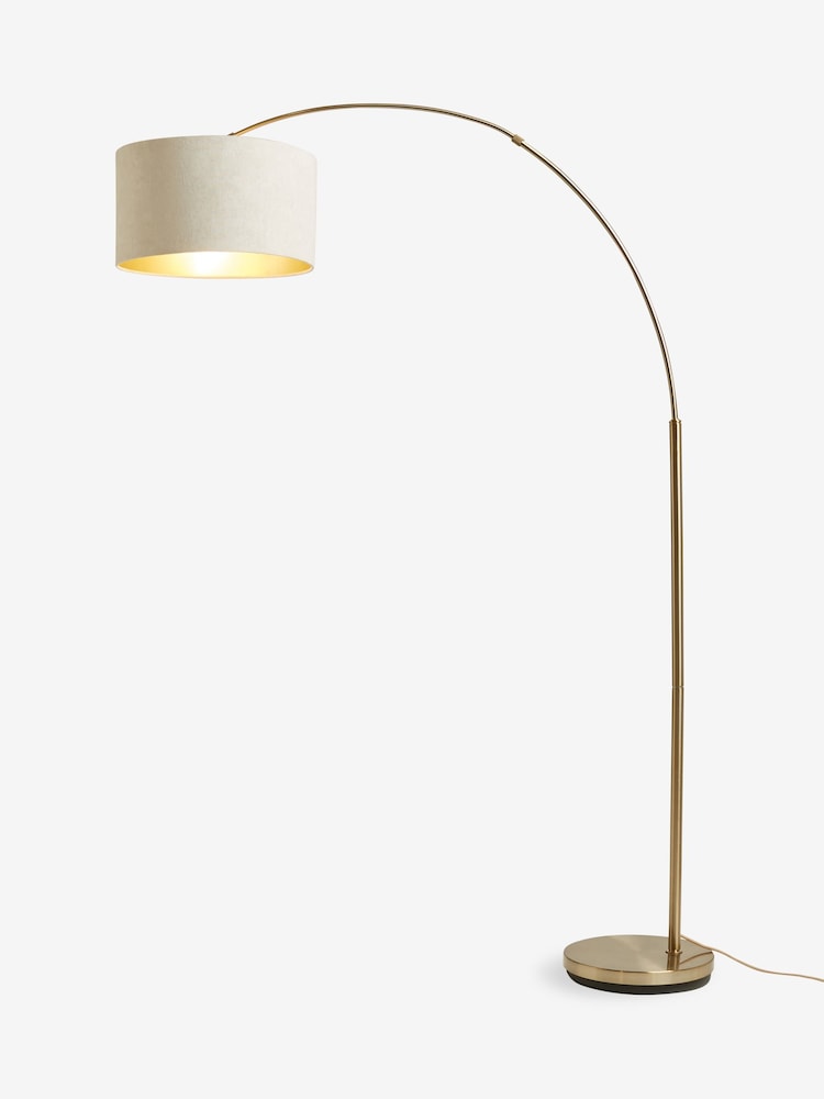 Brass Arc Floor Lamp - Image 5 of 5