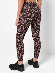 Sweaty Betty Brown Fleck Print 7/8 Length Power Workout Leggings - Image 4 of 6