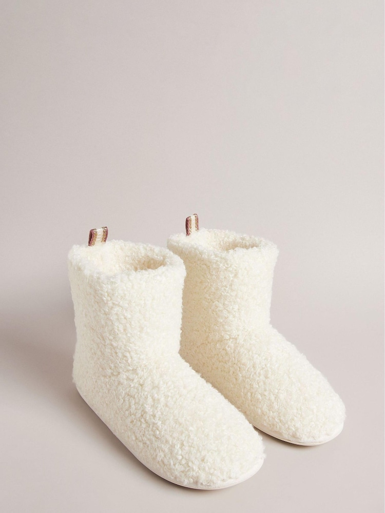 Ted Baker Natural Hamlei Borg Webbing Boots - Image 2 of 5