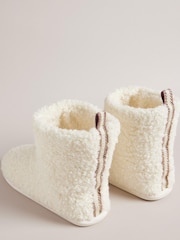 Ted Baker Natural Hamlei Borg Webbing Boots - Image 3 of 5