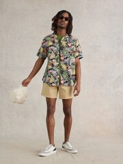 White Stuff Black Flamingo Printed Shirt - Image 1 of 7