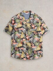 White Stuff Black Flamingo Printed Shirt - Image 5 of 7
