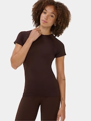 Sweaty Betty Brown Athlete Seamless Gym T-Shirt - Image 2 of 6