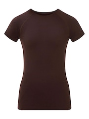 Sweaty Betty Brown Athlete Seamless Gym T-Shirt - Image 6 of 6