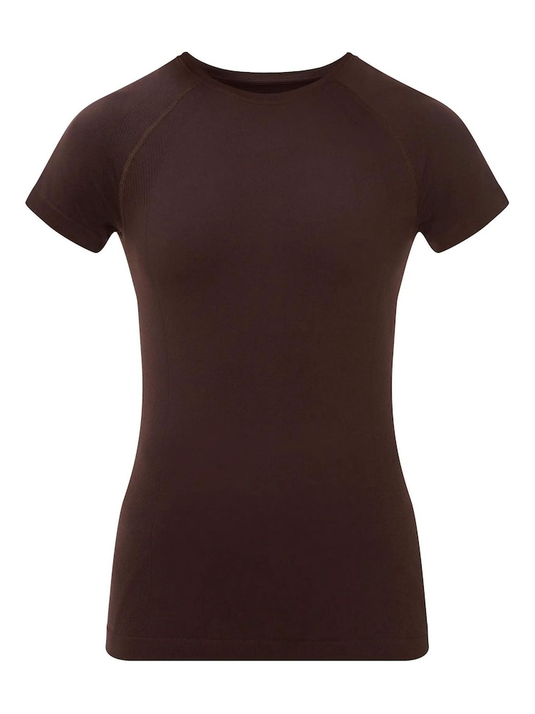 Sweaty Betty Brown Athlete Seamless Gym T-Shirt - Image 6 of 6 Sweaty Betty Brown Athlete Seamless Gym T-Shirt - Image 6 of 6