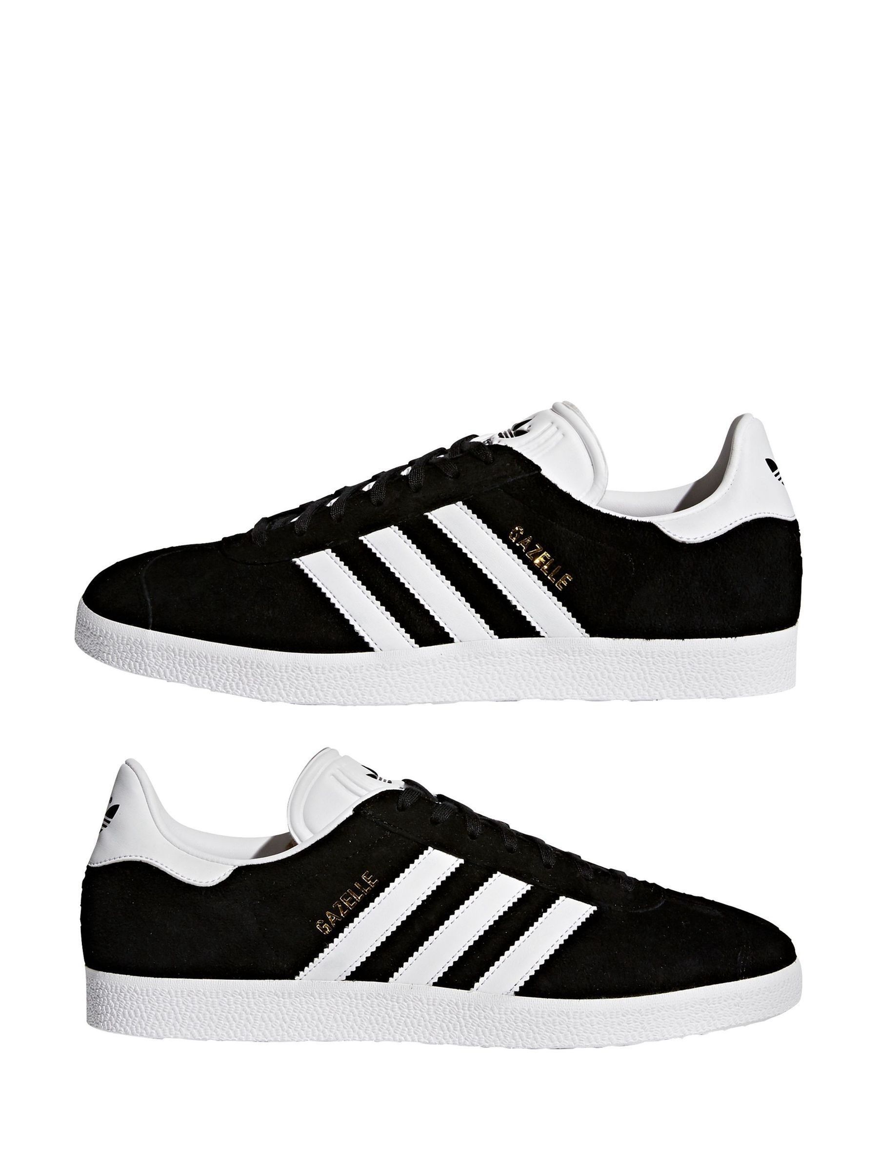 Buy adidas Originals Black/White Gazelle Trainers from Next
