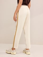 Ecru Cream/Camel Side Stripe Taper Trousers - Image 3 of 4