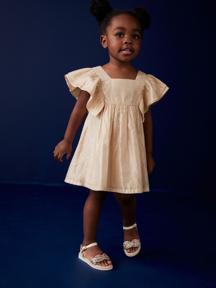 Dorado - Vestido de fiesta con brillos (3 meses a 8 años) - Imagen 2 de 8 Dorado - Vestido de fiesta con brillos (3 meses a 8 años) - Imagen 2 de 8