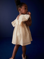 Gold Shimmer Party Dress (3mths-8yrs) - Image 3 of 8