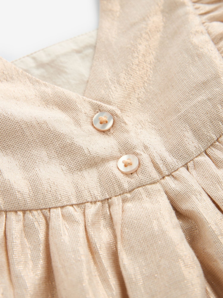 Dorado - Vestido de fiesta con brillos (3 meses a 8 años) - Imagen 8 de 8 Dorado - Vestido de fiesta con brillos (3 meses a 8 años) - Imagen 8 de 8