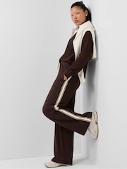Sweaty Betty Brown Explorer Side Stripe Wide Leg Trousers - Image 1 of 6