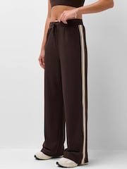 Sweaty Betty Brown Explorer Side Stripe Wide Leg Trousers - Image 2 of 6