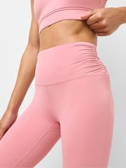Sweaty Betty Pink Ultimate Studio 7/8 Ruched Leggings - Image 5 of 5