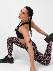 Sweaty Betty Brown Fleck Print Full Length Power Workout Leggings - Image 2 of 6