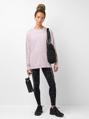 Sweaty Betty Purple After Class Yoke Longline Sweatshirt - Image 2 of 6