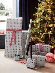 Grey Dogs Extra Wide, 10m Christmas Wrapping Paper - Image 1 of 4