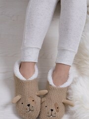 Totes Natural Ladies Novelty Footsies - Image 1 of 5