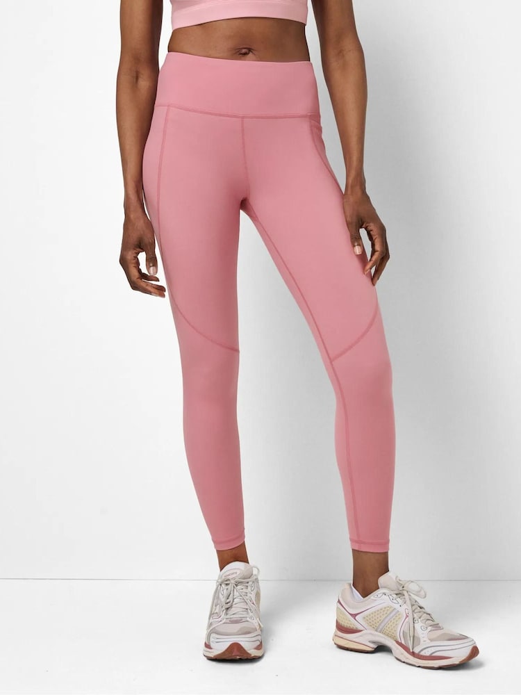 Sweaty Betty Deco Pink 7/8 Length Power Workout Leggings - Image 1 of 6 Sweaty Betty Deco Pink 7/8 Length Power Workout Leggings - Image 1 of 6