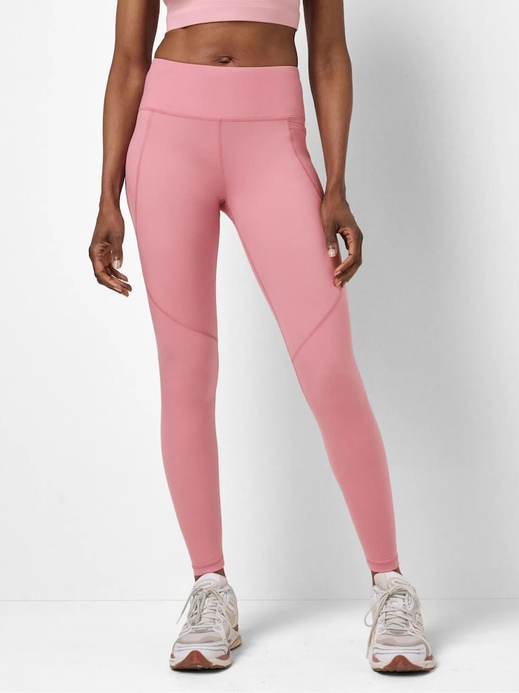 Sweaty Betty Deco Pink Full Length Power Workout Leggings - Image 1 of 6 Sweaty Betty Deco Pink Full Length Power Workout Leggings - Image 1 of 6