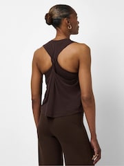 Sweaty Betty Brown Soft Flow Studio Twist Back Vest - Image 2 of 6