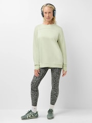 Sweaty Betty Green After Class Yoke Longline Sweatshirt - Image 2 of 6