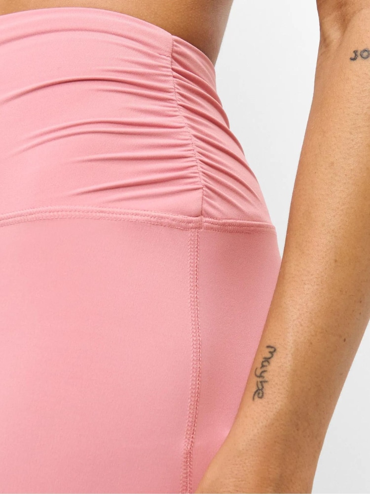 Sweaty Betty Pink Ultimate Studio 7/8 Ruched Leggings - Image 6 of 6 Sweaty Betty Pink Ultimate Studio 7/8 Ruched Leggings - Image 6 of 6