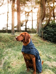 Danish Designs Blue 100% Cotton Dog Towelling Robe - Image 1 of 3