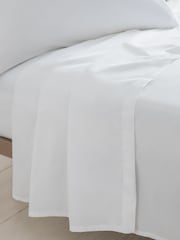 White Cotton Rich Flat Sheet - Image 1 of 1