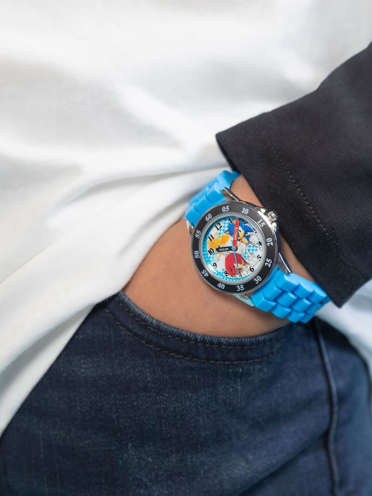 Peers Hardy Blue Sega Sonic the Hedgehog Time Teacher Watch - Image 4 of 4 Peers Hardy Blue Sega Sonic the Hedgehog Time Teacher Watch - Image 4 of 4