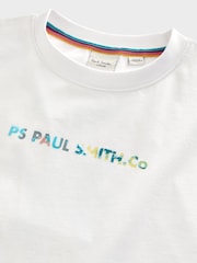 Paul Smith Junior Boys Oversized Short Sleeve Iconic Print 100% Cotton T-Shirt - Image 3 of 5