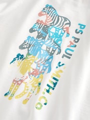 Paul Smith Junior Boys Oversized Short Sleeve Iconic Print 100% Cotton T-Shirt - Image 4 of 5