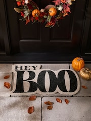 Black & White Halloween Boo Doormat - Image 1 of 4