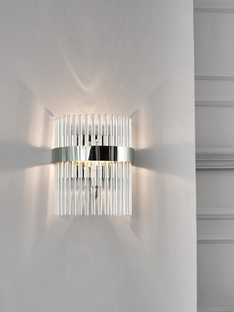 Laura Ashley Chrome Alexa Wall Light - Image 1 of 4