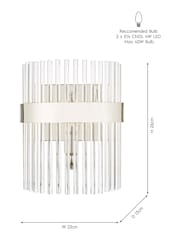 Laura Ashley Chrome Alexa Wall Light - Image 4 of 4