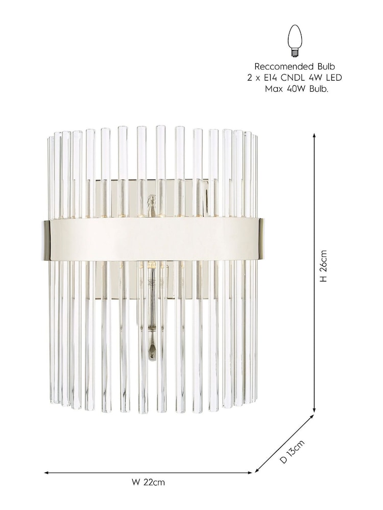 Laura Ashley Chrome Alexa Wall Light - Image 4 of 4