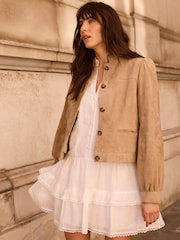 Mint Velvet White Ramie Mini Dress - Image 5 of 7